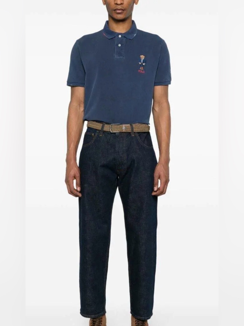 Polo by Ralph Lauren Men’s Navy Polo Bear - Motif Cotton Polo Shirt. Sz L - Picture 2 of 12